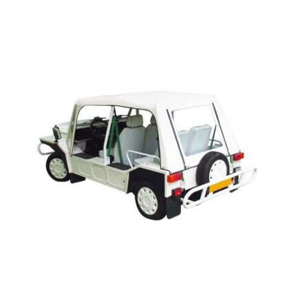 Capota con puertas para Mini Moke Portugués cabrio en vinilo blanco