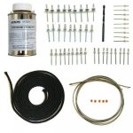 Kit de montaje para capota con luna de cristal para Golf MK y Golf MK3